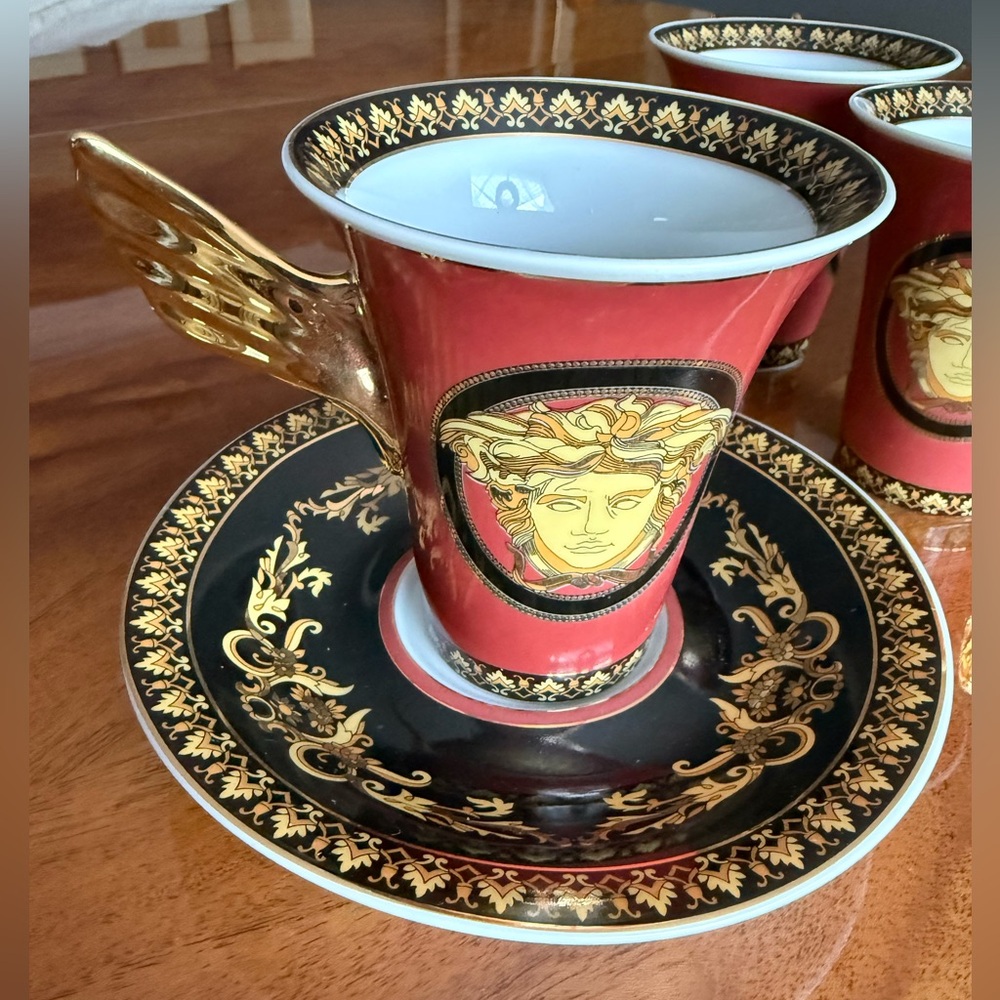Versace Home, Medusa Coffee Cups and Saucers - Rosenthal  Versace collection - Picture 7 of 16